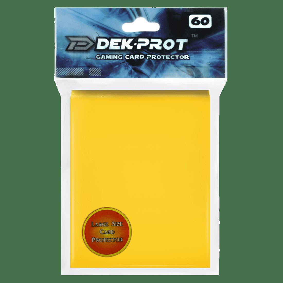 Dek Prot Standard Sized Card Sleeves - Sunflower Yellow (60 Card Sleeves)