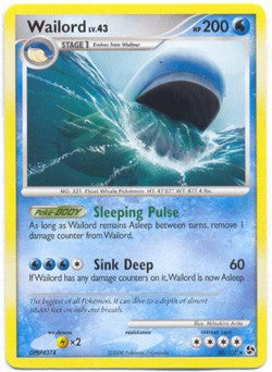 Pokemon Diamond & Pearl Great Encounters - Wailord (Rare) Card