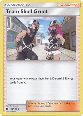 Team Skull Grunt 133/149 Uncommon - Pokemon Sun & Moon Base Set Single Card