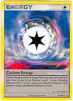 Pokemon Diamond and Pearl Stormfront Card - Cyclone Energy (U)