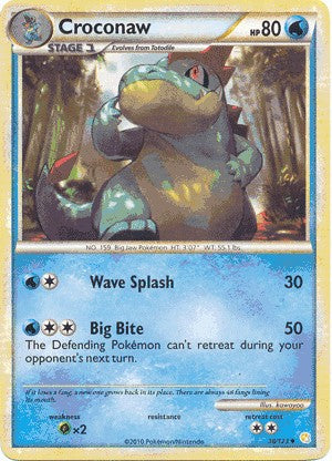 Pokemon HeartGold SoulSilver Single Card Uncommon Croconaw 38/123