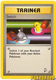 Pokemon Base Set 2 Common Card - Trainer Switch 123/130