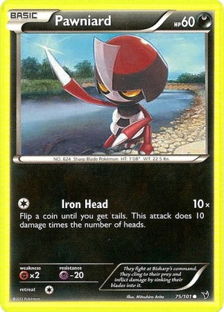 Pokemon Noble Victories Common Card - Pawniard 75/101 PokeOrder.com Pokemon Noble Victories Common Card - Pawniard 75/101 PokeOrder.com