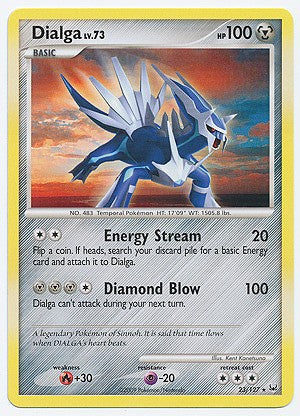 Pokemon Platinum Rare Dialga #23 Pokemon Platinum Rare Dialga #23
