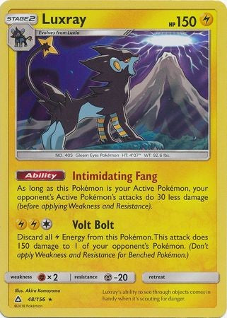 Luxray 48/156 Holo Rare - Pokemon Ultra Prism