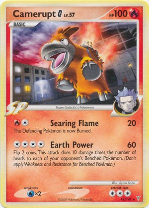 Pokemon Supreme Victors Rare Card - Camerupt G 19/147