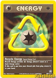 Neo Genesis Rare Energy - Recycle Card Neo Genesis Rare Energy - Recycle Card