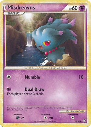 Pokemon Card HeartGold SoulSilver HS Undaunted Common Misdreavus 57/90 PokeOrder.com Pokemon Card HeartGold SoulSilver HS Undaunted Common Misdreavus 57/90 PokeOrder.com