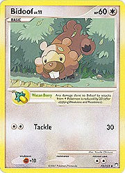 Pokemon Diamond & Pearl Mysterious Treasures- Bidoof
