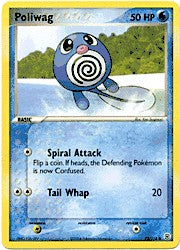 Pokemon EX Fire Red & Leaf Green - Poliwag Card