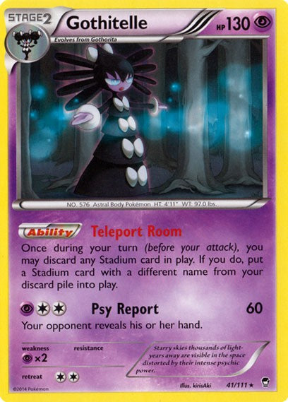 Gothitelle 41/111 - Pokemon XY Furious Fists Card