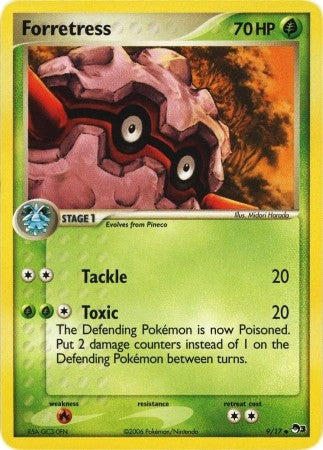 Pokemon POP Series 3 Promo Card Forretress 9/17 Uncommon
