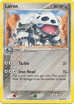 Pokemon Single Card EX HOLON PHANTOMS - 045/111 : Lairon Pokemon Single Card EX HOLON PHANTOMS - 045/111 : Lairon