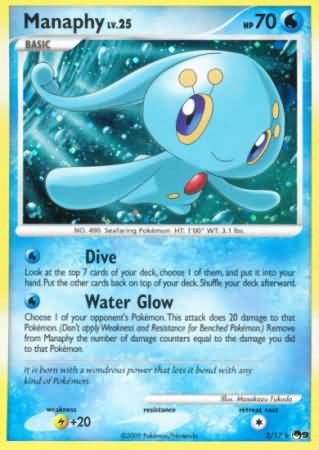 Pokemon Manaphy 2/17 Holo Rare Promo Single Card