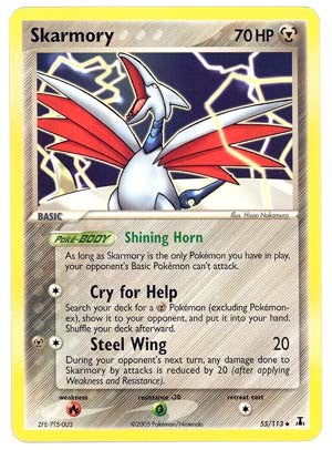 Pokemon EX Delta Species- Skarmory Card
