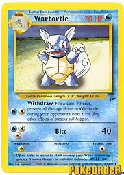 Pokemon Base Set 2 Uncommon Card - Wartortle 63/130