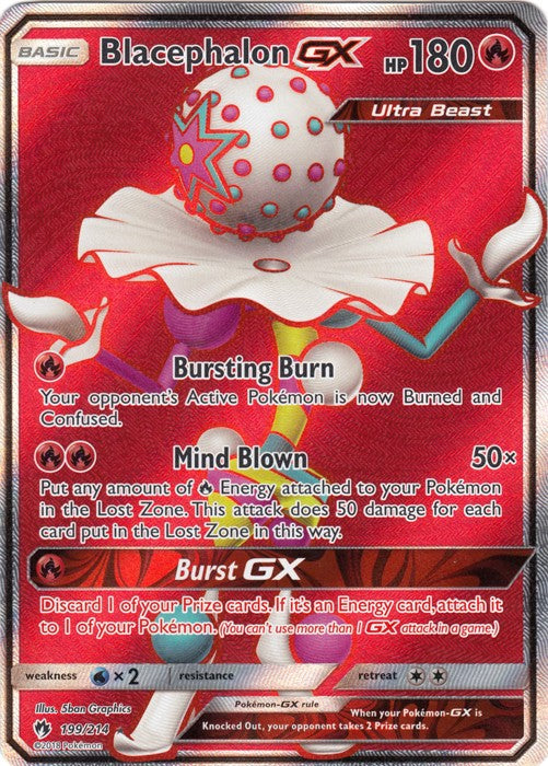 Blacephalon GX - 199/214 - Sun & Moon: Lost Thunder Full Art Ultra Rare