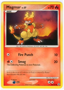 Pokemon Secret Wonders Common Card - Magmar 93/132