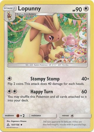 Lopunny 107/156 Uncommon - Pokemon Ultra Prism