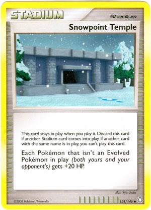 Pokemon Legends Awakened Uncommon Card - Snowpoint Temple 134/146