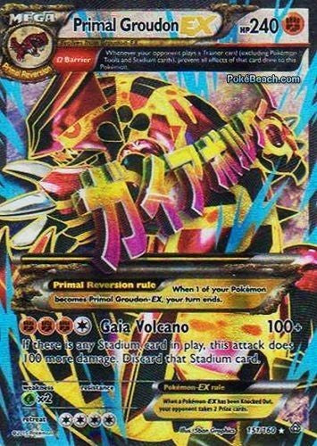 Primal Groudon EX 151/160 Full Art - XY Primal Clash Single Card