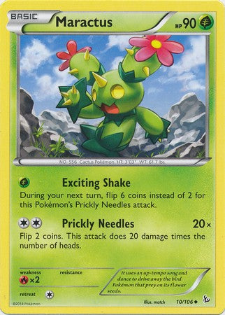 Maractus 10/106 - Pokemon XY Flashfire Uncommon Card