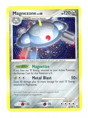 Pokemon Diamond & Pearl Holo Rare Card - Magnezone 8/130