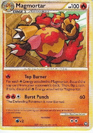 Pokemon Card HS Triumphant Magmortar Rare 27/102