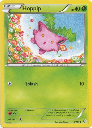 Hoppip 3/114 Common - Pokemon XY Steam Siege Card