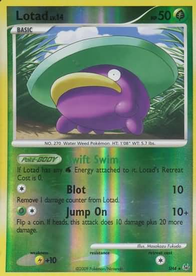 Pokemon Platinum Edition Ultra Rare Card - Lotad SH4