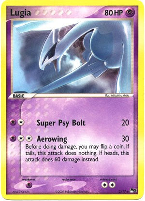 Pokemon POP Series 5 Promo Card Lugia 2/17 Rare