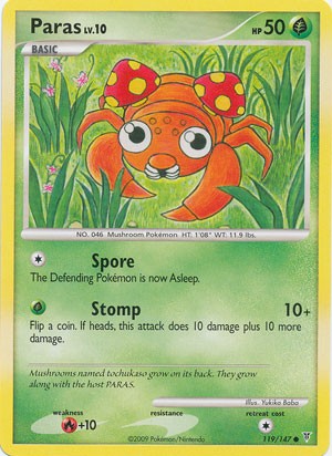 Pokemon Supreme Victors Common Card - Paras 119/147