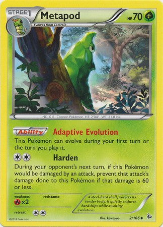 metapod pokemon card price Pokemon Flashfire Metapod #2
