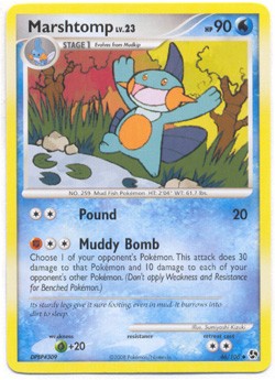 Pokemon Diamond & Pearl Great Encounters - Marshtomp (Uncommon) Card