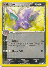 Pokemon EX Dragon Frontiers - Nidorino Card