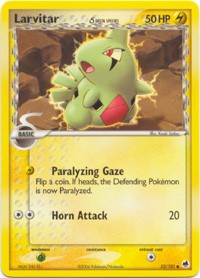 Pokemon EX Dragon Frontiers - Larvitar (Energy) Card
