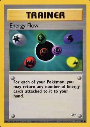 Pokemon Gym Heroes Common Card - Energy Flow 122/132