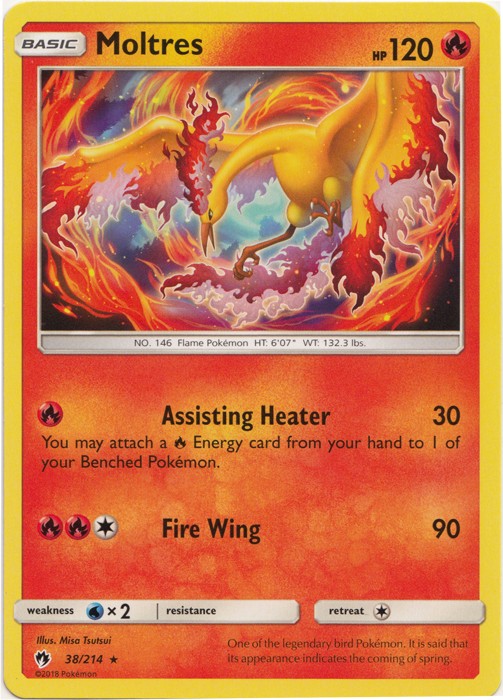 Moltres - 38/214 Pokemon » SM Lost Thunder Rare