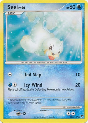 Pokemon Supreme Victors Common Card - Seel 125/147