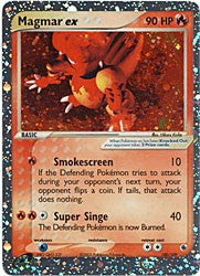 Pokemon EX Ruby & Sapphire Ultra Rare Card - Magmar ex 100/109