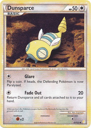 Pokemon HeartGold SoulSilver Single Card Uncommon Dunsparce 41/123