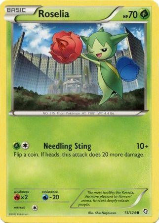 Roselia 13/124 - Pokemon Dragons Exalted Common Card