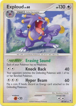 Pokemon Supreme Victors Rare Card - Exploud 28/147