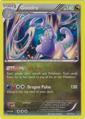 Goodra 77/119 - Pokemon XY Phantom Forces Holo Rare Card