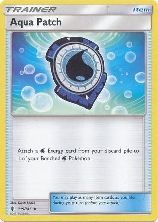 Aqua Patch 119/145 Uncommon - Pokemon Sun & Moon Guardians Rising Card