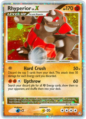 Pokemon Legends Awakened Ultra Rare Card - Rhyperior LV. X 145/146