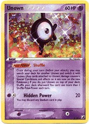 Pokemon ex Unseen Forces - Unown K
