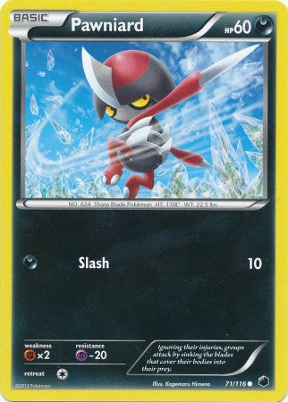 Pawniard 71/116 - Pokemon Plasma Freeze Common Card