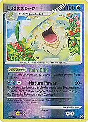 Pokemon Secret Wonders Holo Rare Card - Ludicolo 13/132 Reverse