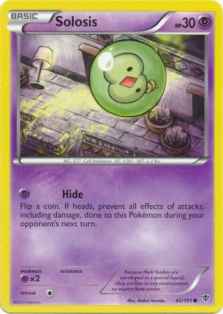 Solosis 42/101 - Pokemon Plasma Blast Common Card